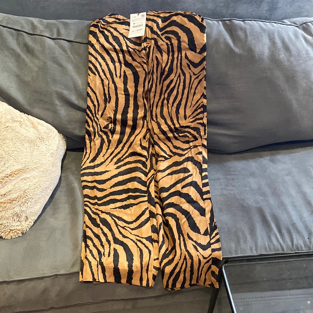 Zara Animal Print Pant - NEW WITH TAGS